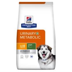 Prescription Diet Canine c/d URINARY + Metabolic. Hundefoder mod overvægt samt urinproblemer (dyrlæge diætfoder) 1,5 kg